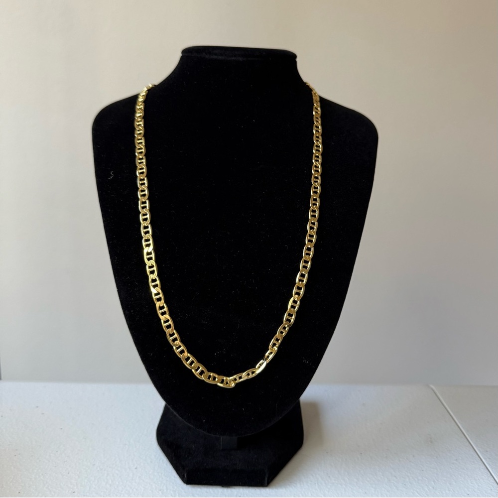 Gold plated heavy 28g sterling silver unisex Chain Necklace